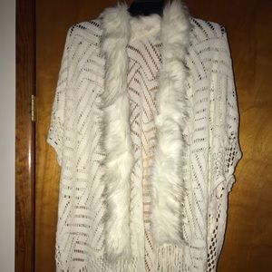 Faux fur sweater